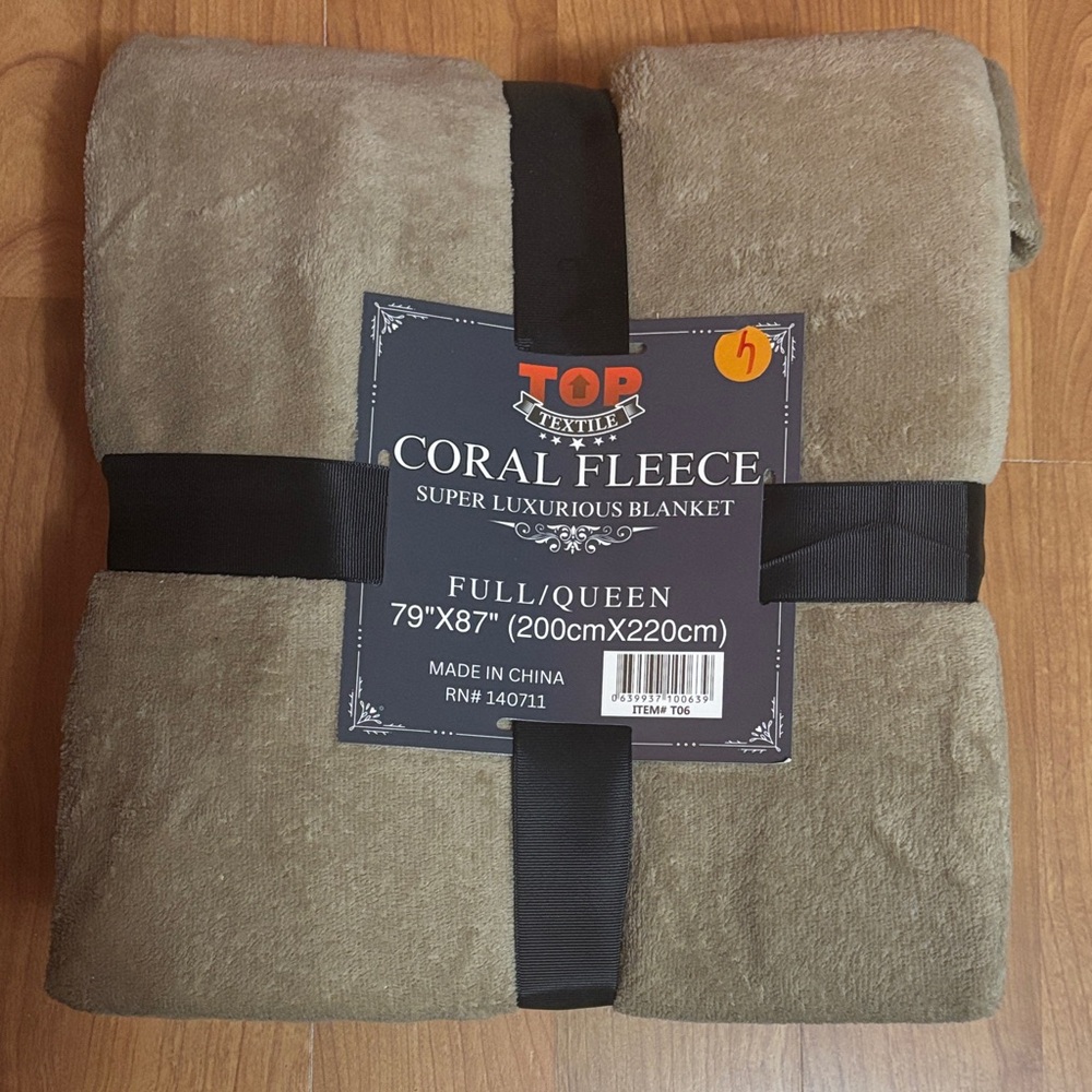 OP Coral Fleece Super Luxurious Blanket - Tan